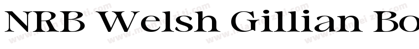 NRB Welsh Gillian BoldItalic字体转换